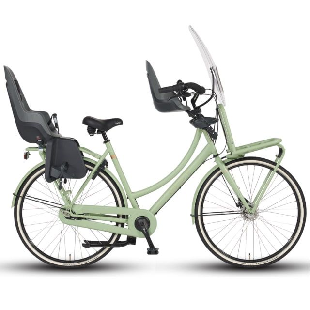 BSP La Scala N3 Moederfiets 28 inch 51 cm Retro Groen Mat
