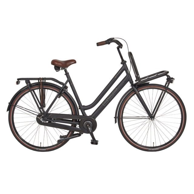 BSP Metropolis Dames 3 Versnellingen 28 inch Black Mat