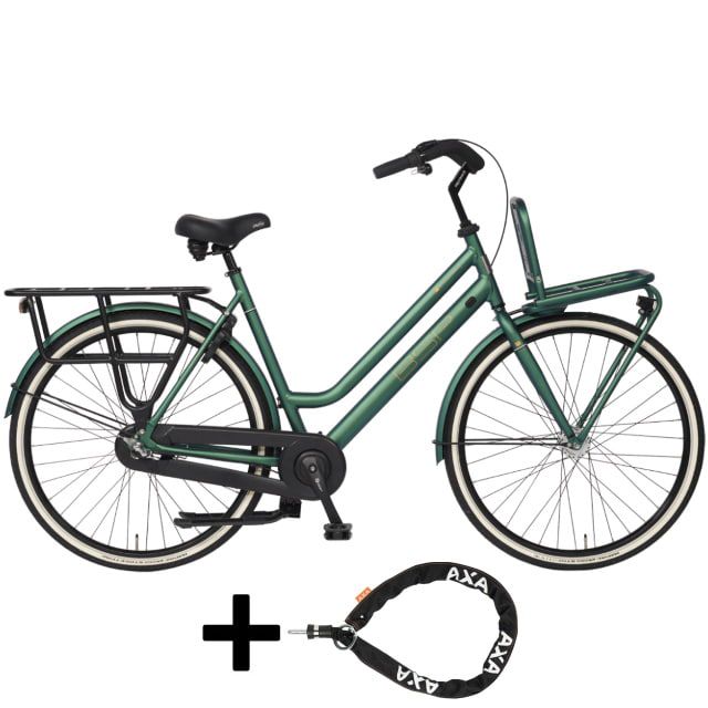 BSP Metropolis Family RN3 28 inch 57 cm Honing Groen Mat + AXA insteek