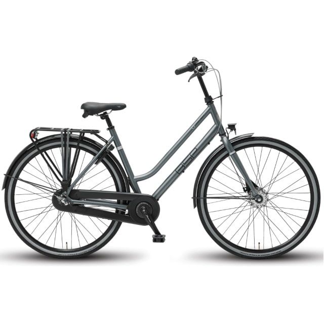 BSP O Seven Dames 3 Versnellingen 28 inch 56 cm Platina Grijs Mat