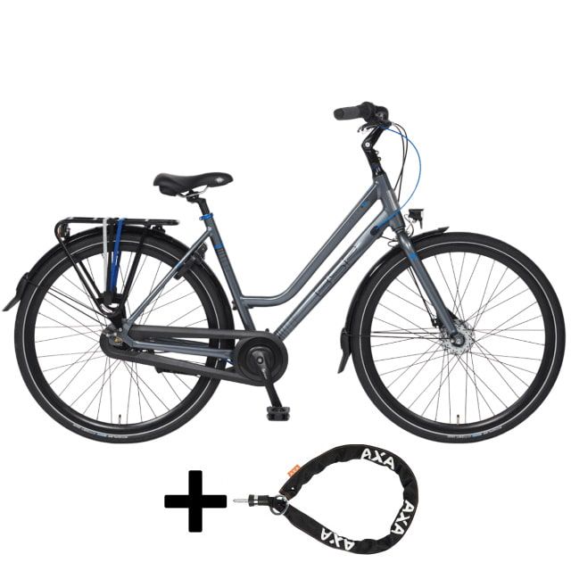 BSP Voyager Dames 28 inch 50 cm N7 Platina Grijs Glans met insteek