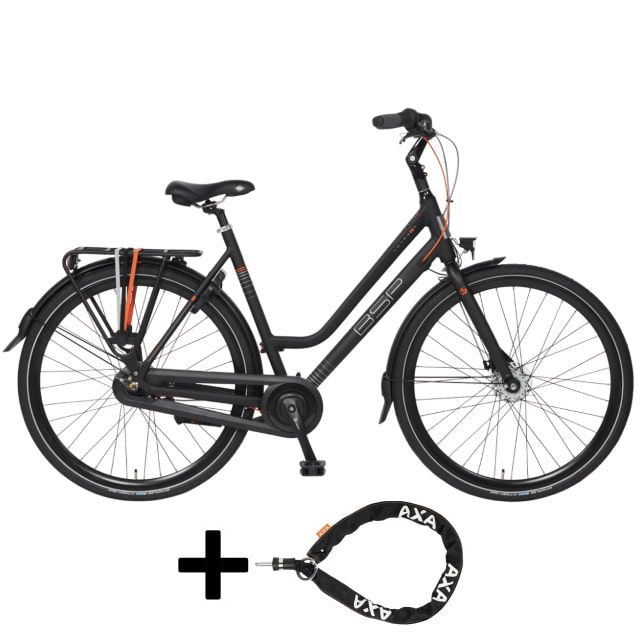 BSP Voyager Dames 28 inch 50 cm N7 Zwart Mat met insteek