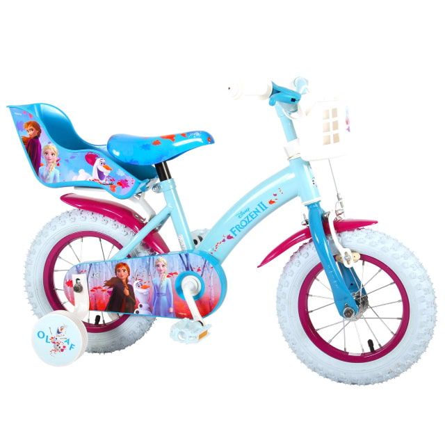 Disney Frozen 2 Kinderfiets Meisjes 12 inch Blauw Paars
