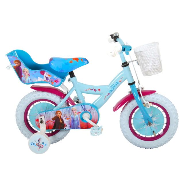 Disney Frozen 2 Kinderfiets Meisjes 12 inch Blauw Paars