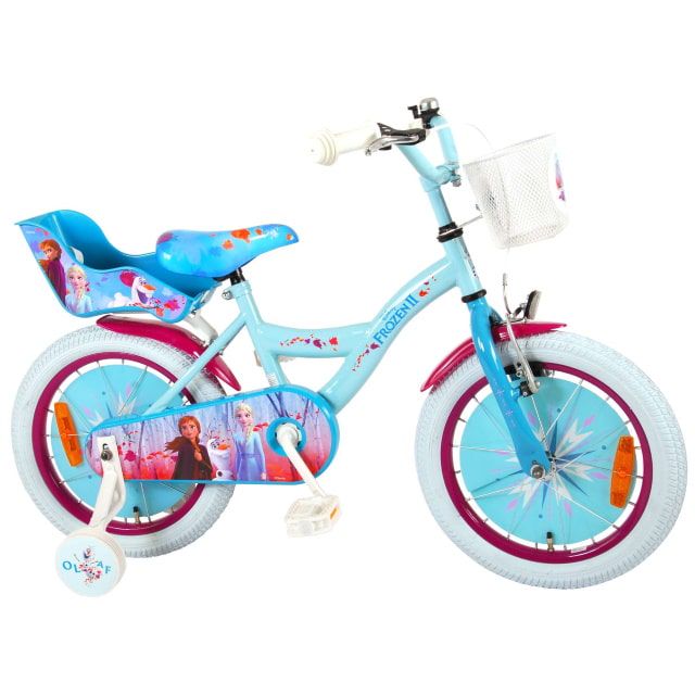 Disney Frozen 2 Meisjes Kinderfiets 16 inch Blauw Paars