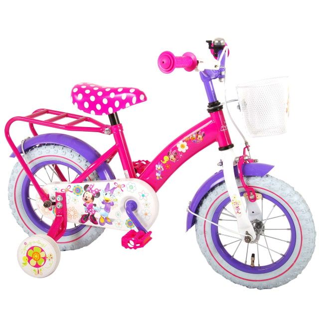 Disney Minnie Bow Tique Kinderfiets Meisjes 12 inch Roze Paars