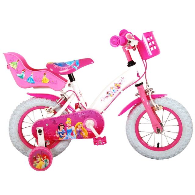 Disney Princess Kinderfiets Meisjes 12 inch Roze Twee handremmen