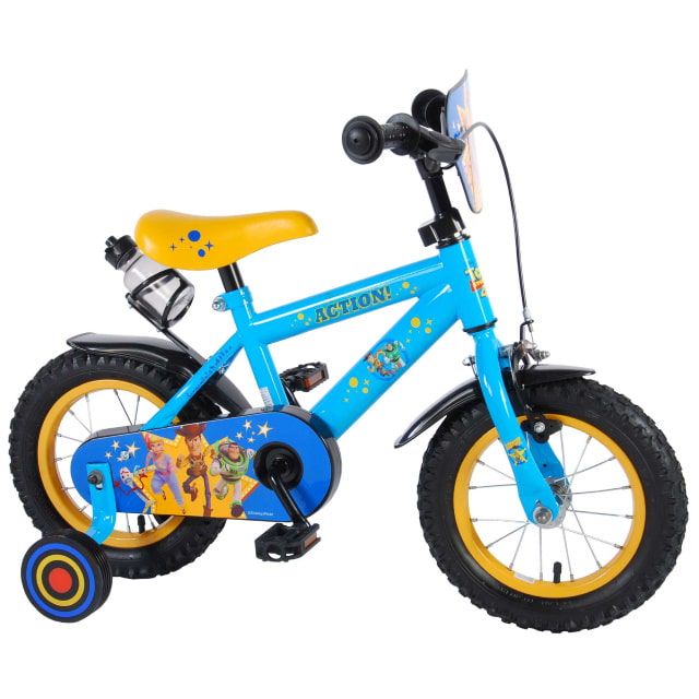 Disney Toy Story Kinderfiets Jongens 12 inch Blauw Geel