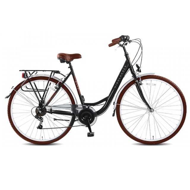Highlander Citybike Dames 6 Versnellingen 28 inch Black