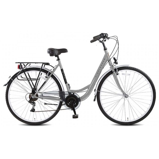 Highlander Citybike Dames 6 Versnellingen 28 inch Silver