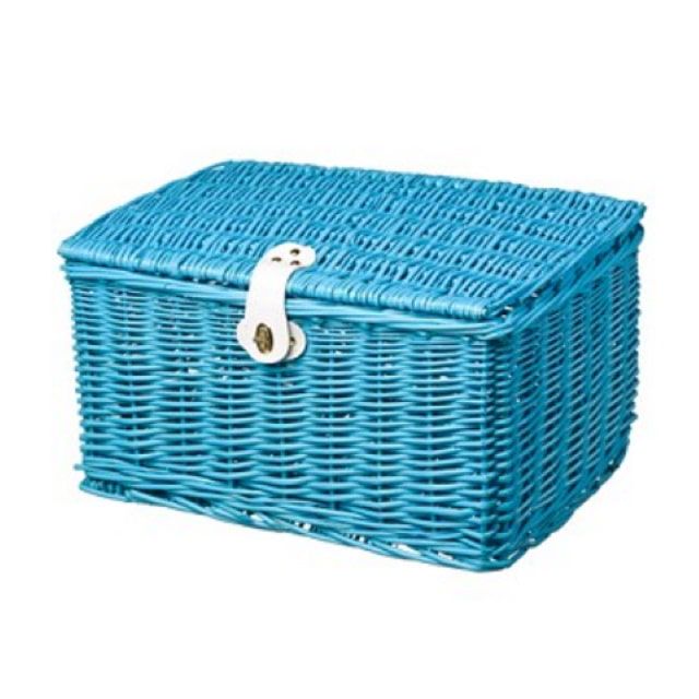 Mand Riet Medium Blauw 48x36x26