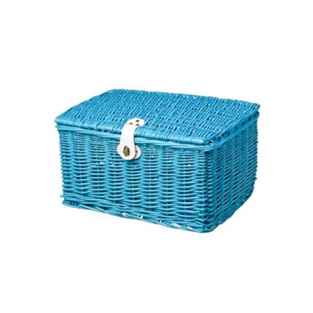 Mand Riet Small Blauw 42x28x21