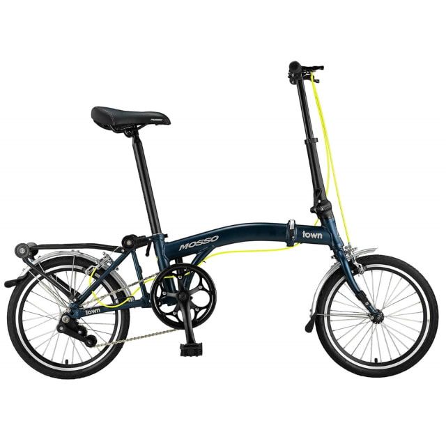 Mosso Town 16 inch Vouwfiets Mat Blauw