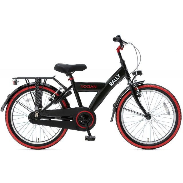 Nogan Rally Jongensfiets 20 inch Zwart Rood