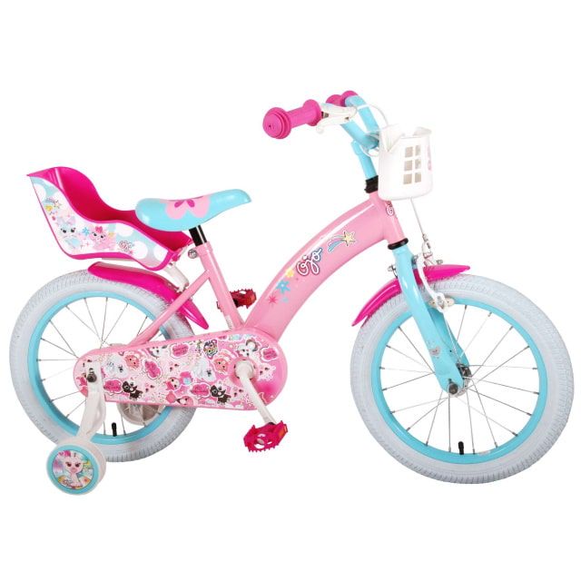 OJO Kinderfiets Meisjes 16 inch Roze
