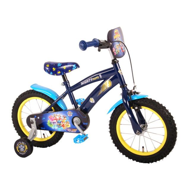 Paw Patrol Mighty Pups Kinderfiets Jongens 14 inch Blauw