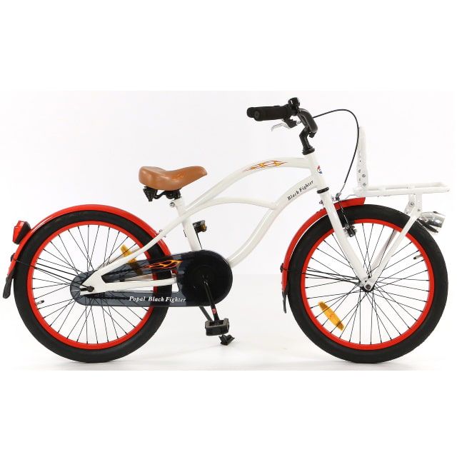 Popal Black Fighter 20 inch Wit
