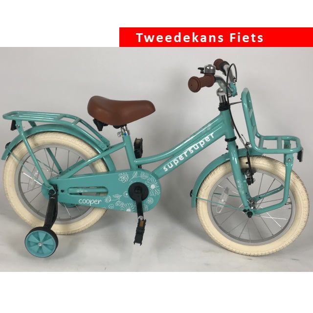 Popal Cooper Meisjesfiets 16 inch Turquoise Tweede Kans