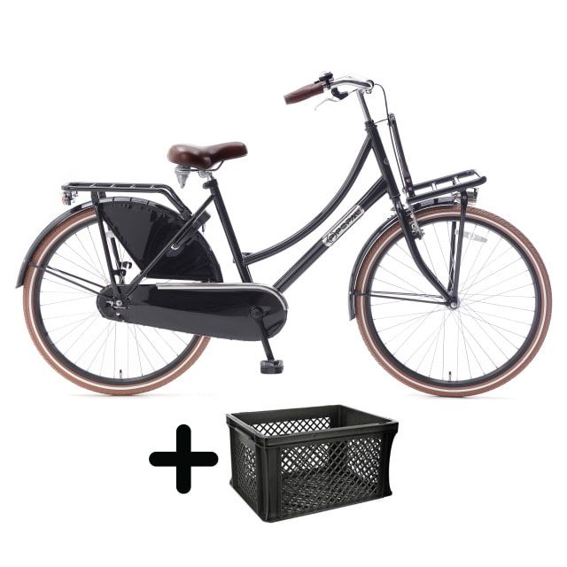 Popal Daily Dutch 26 inch Glans Zwart met krat