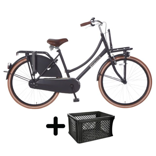 Popal Daily Dutch 26 inch Mat Zwart met krat