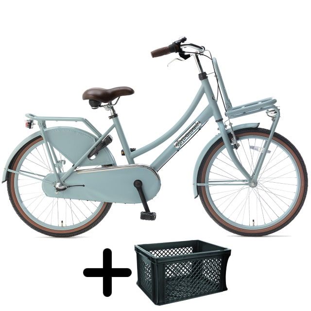 Popal Daily Dutch Basic+ 22 inch Mat Blauw met krat