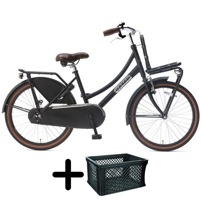 Popal Daily Dutch Basic+ 22 inch Mat Zwart met krat