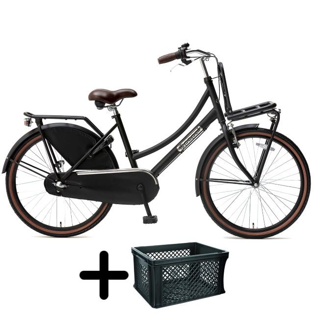 Popal Daily Dutch Basic+ 24 inch Mat Zwart met krat