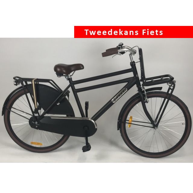 Popal Daily Dutch Basic Jongens 26 inch Mat Zwart Tweede Kans