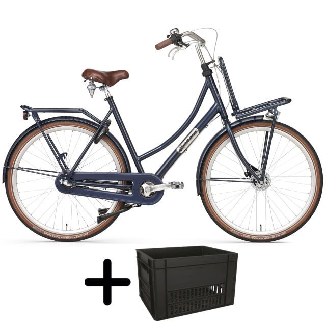 Popal Daily Dutch Prestige N3 RB 28 inch Donkerblauw met krat