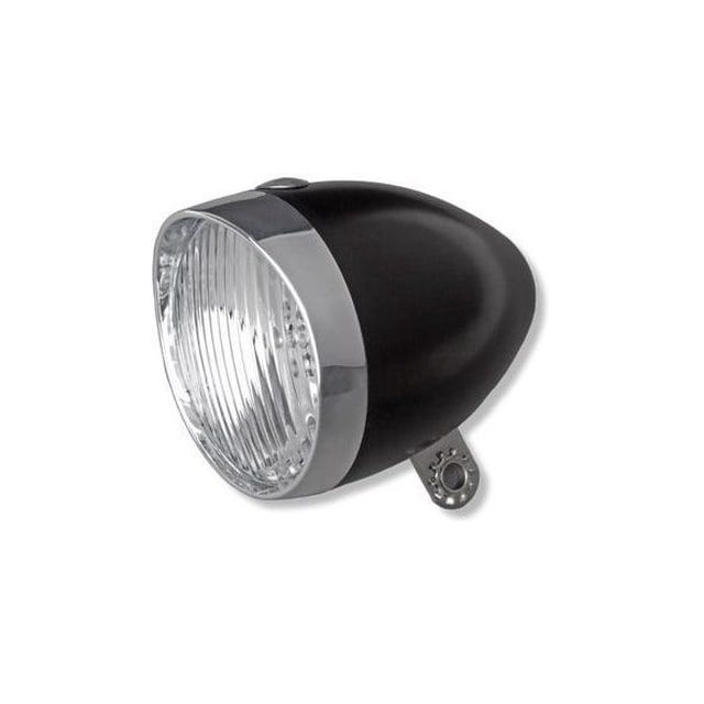 Popal Koplamp Nostalgie Zwart LED Batterij