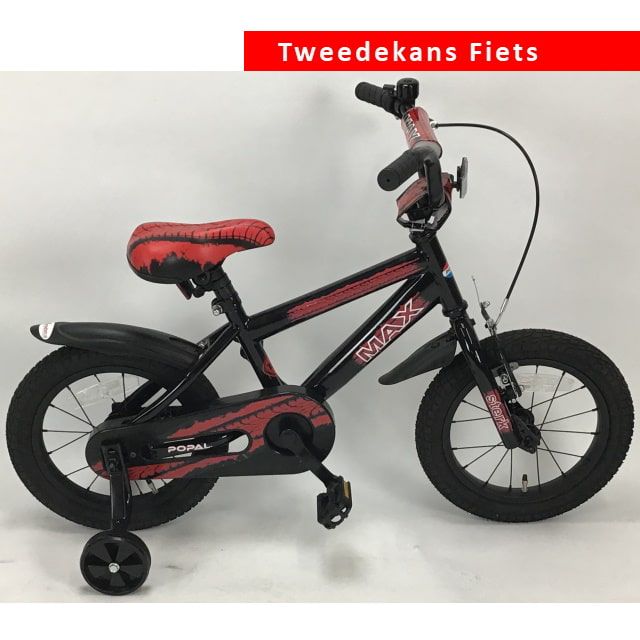 Popal Max Jongensfiets 14 inch Rood Tweede Kans
