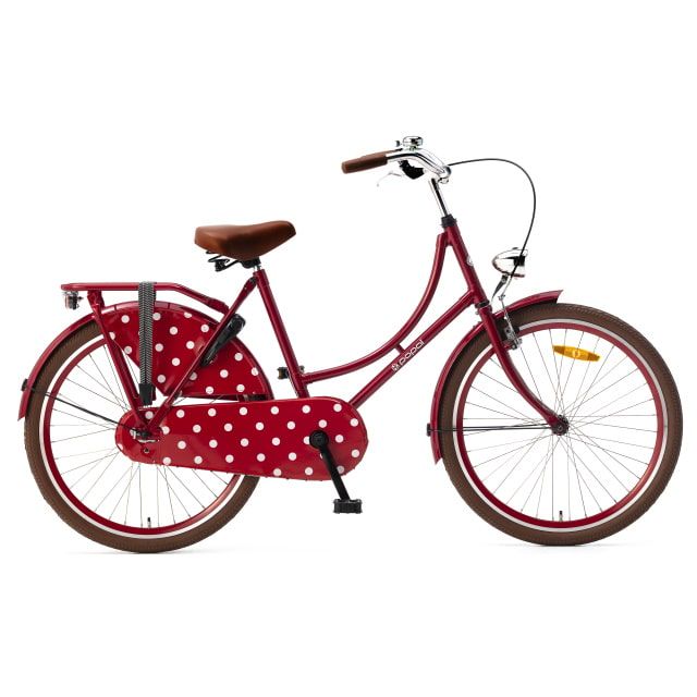Popal Omafiets 3 Versnellingen 24 inch Rood