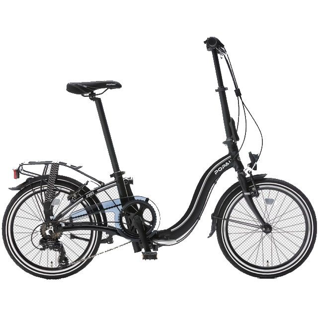 Popal Subway F201 Vouwfiets 6 Versnellingen 20 inch Mat Zwart