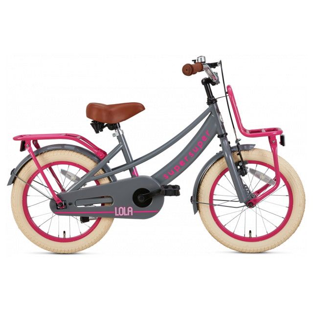 Popal Supersuper Lola 16 inch Grijs Roze