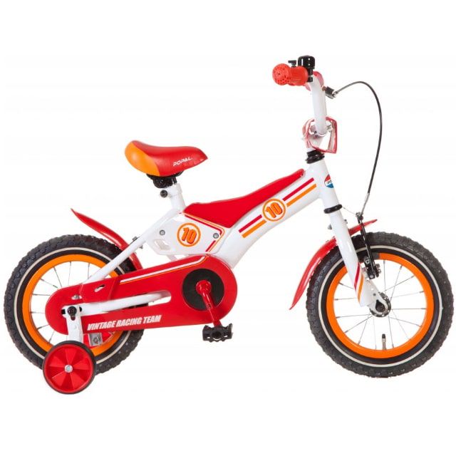Popal Vintage Racing Team 12 inch Wit Rood