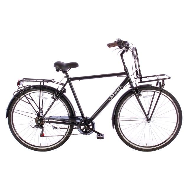 Spirit Avanti Plus 6 Versnellingen 28 inch Mat Zwart