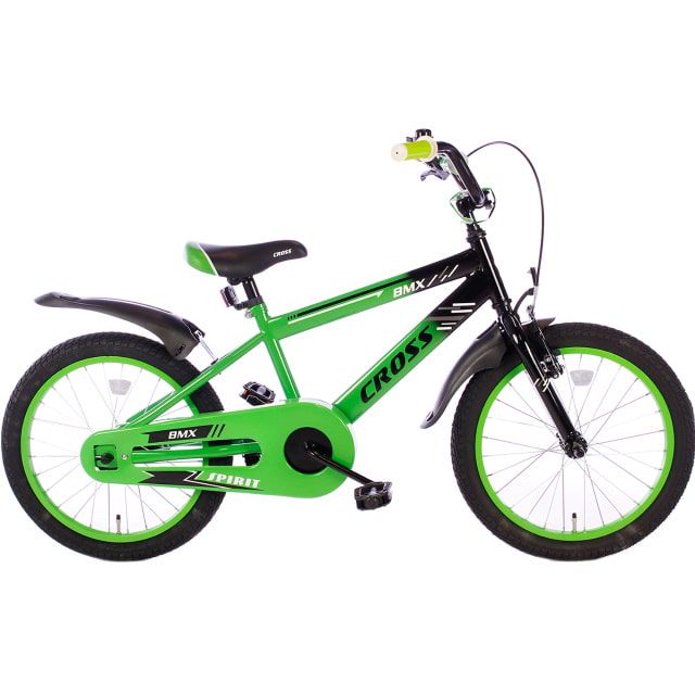 Spirit BMX Cross 18 inch Groen