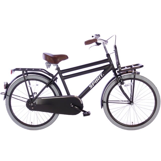 Spirit Cargo Jongensfiets 24 inch Mat Zwart