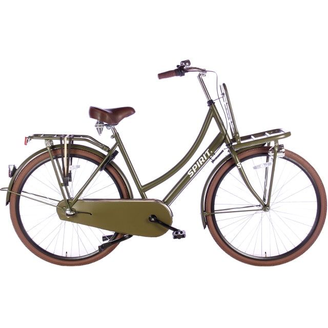 Spirit Cargo N3 Damesfiets 28 inch 57 cm Mat Groen
