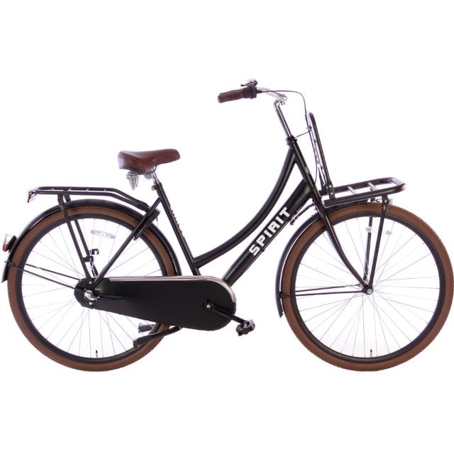 Spirit Cargo N3 Damesfiets 28 inch 50 cm Mat Zwart