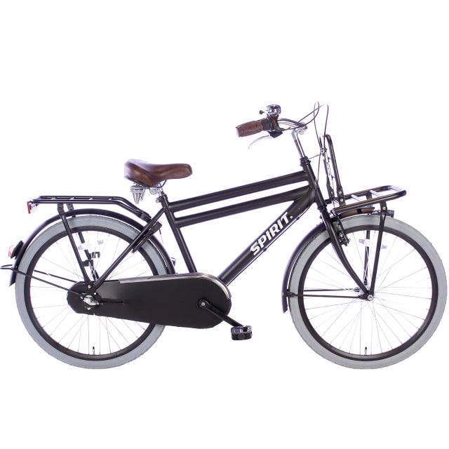 Spirit Cargo N3 Jongensfiets 24 inch Mat Zwart