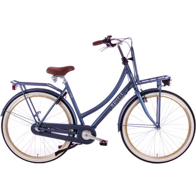 Spirit Cargo Plus Alu N3 Damesfiets 28 inch 55 cm Jeans Blauw
