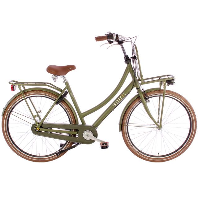 Spirit Cargo Plus Alu N7 Damesfiets 28 inch 55 cm Mat Groen