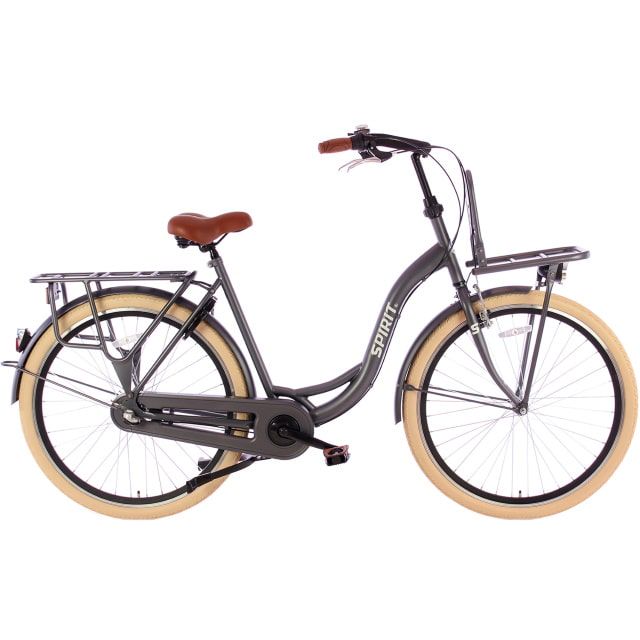 Spirit Carry N3 Moederfiets 28 inch 55 cm Mat Grijs