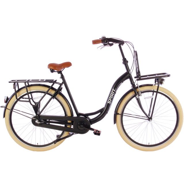 Spirit Carry N3 Moederfiets 28 inch 55 cm Mat Zwart