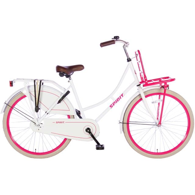 Spirit Omafiets 26 inch Wit Roze