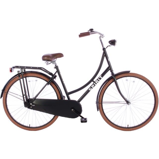 Spirit Omafiets Deluxe 28 inch 50 cm Mat Zwart