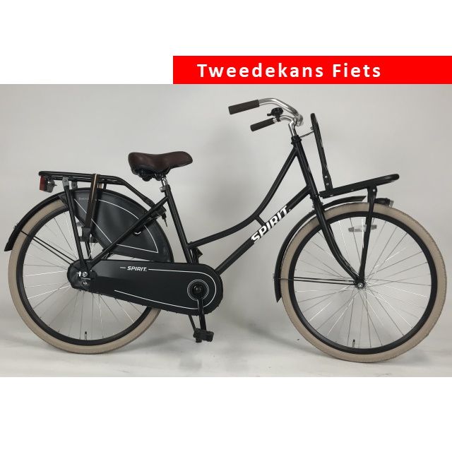 Spirit Omafiets Mat Zwart 26 inch Tweede Kans