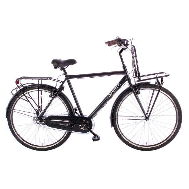 Spirit Orange Plus 3 Versnellingen 28 inch Mat Zwart