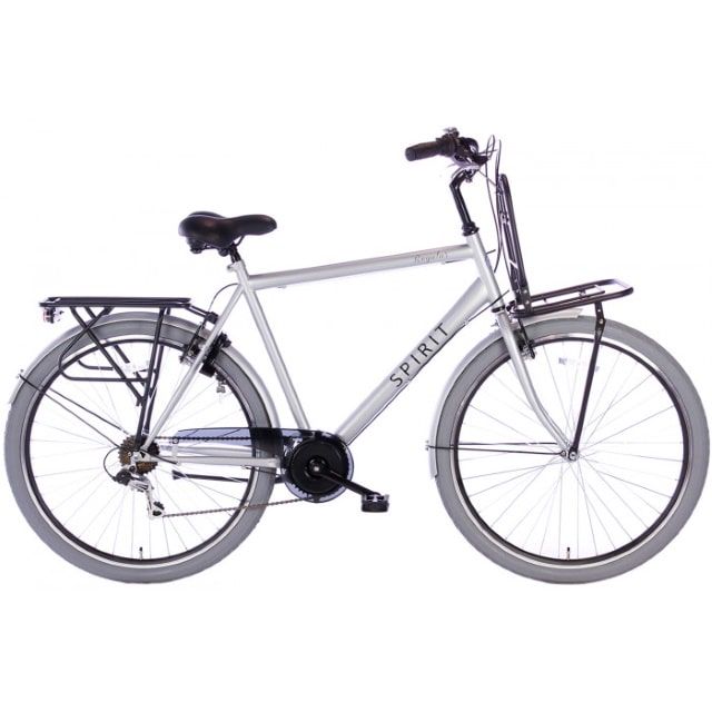 Spirit Regular Plus Man 7 Speed 28 inch 58 cm Mat Grijs